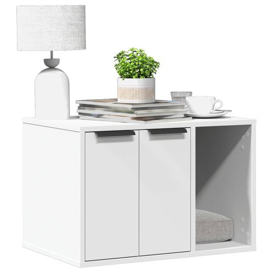 Chatiere bois blanc 60 x 40 x 40 cm - Prolenta premium p336.0 - Image 2