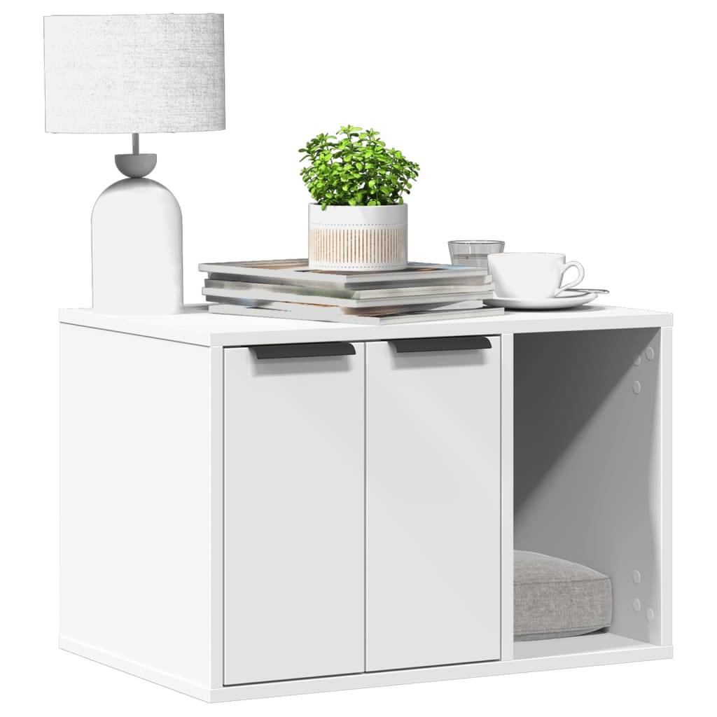 Chatiere bois blanc  60 x 40 x 40 cm  - Prolenta premium p336.0 - Image 2