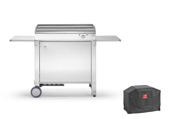 Plancha Planet - Plancha CHEF 80 ELEC - Lisse + Chariot Fermé + Housse PLANET - Image 1