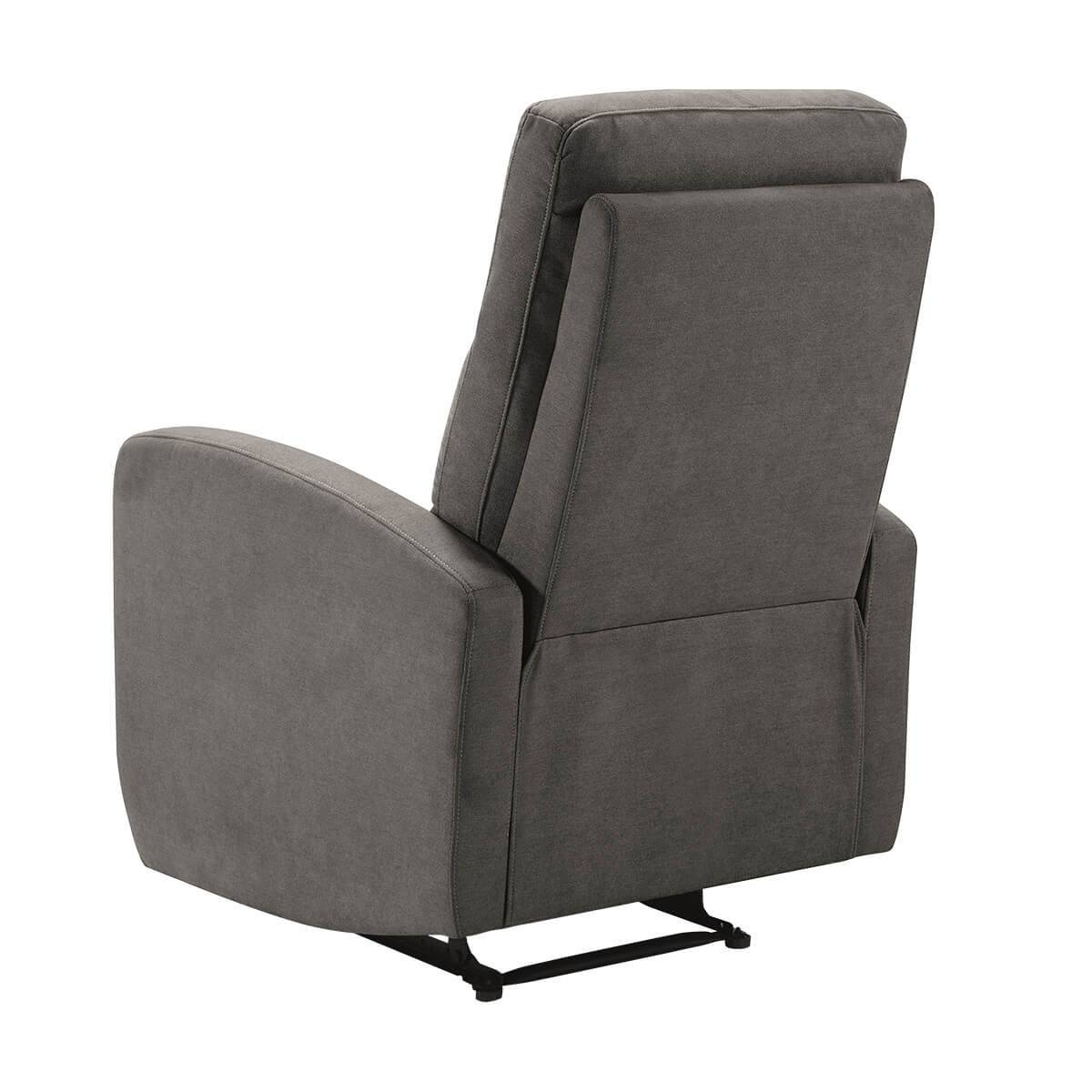 Fauteuil Relax Electrique Tissu Gris Foncé - LERIDA - Image 5