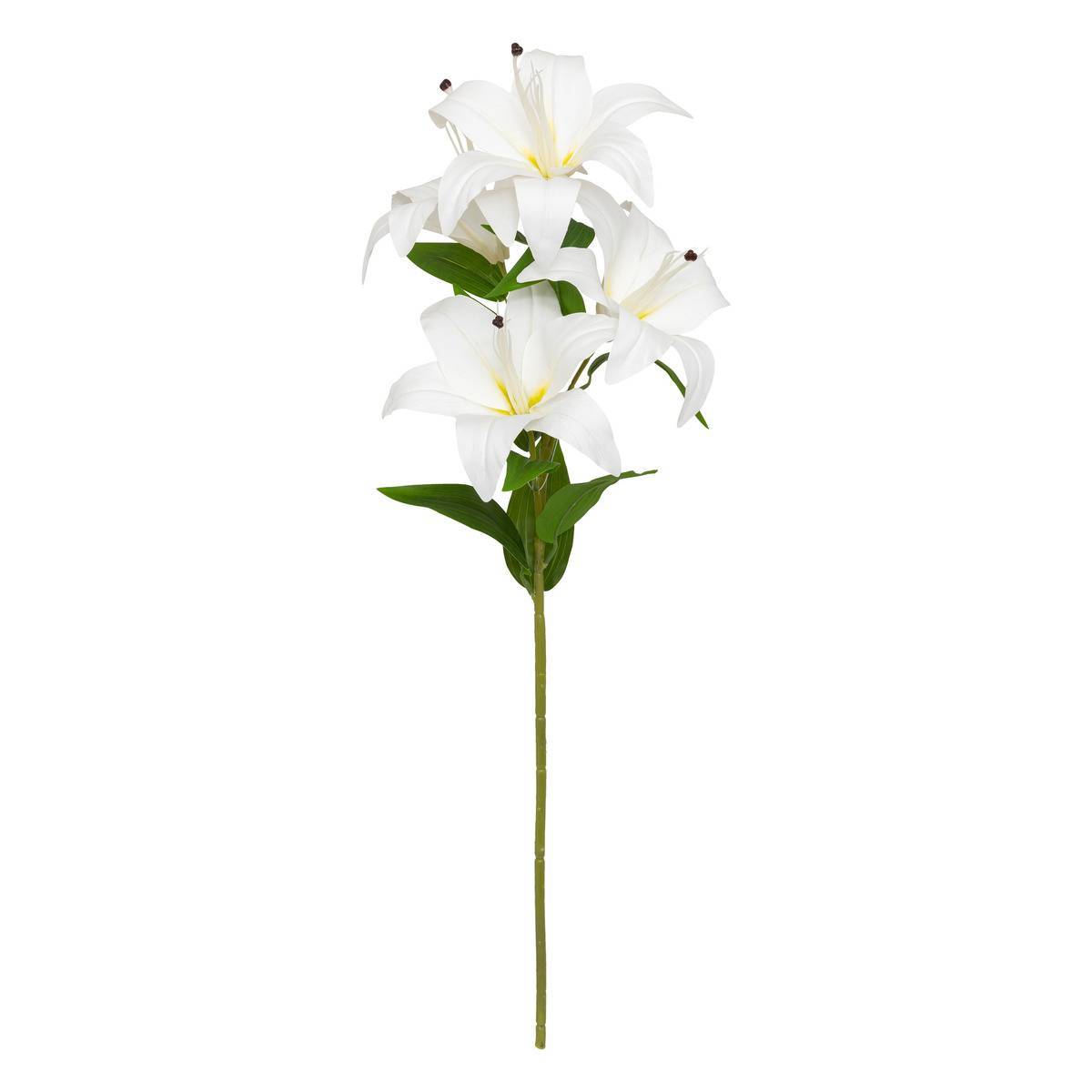 Atmosphera - Tige de 4 lys artificielle "Jago" blanc H80cm - Atmosphera Créateur d'intérieur - Image 2