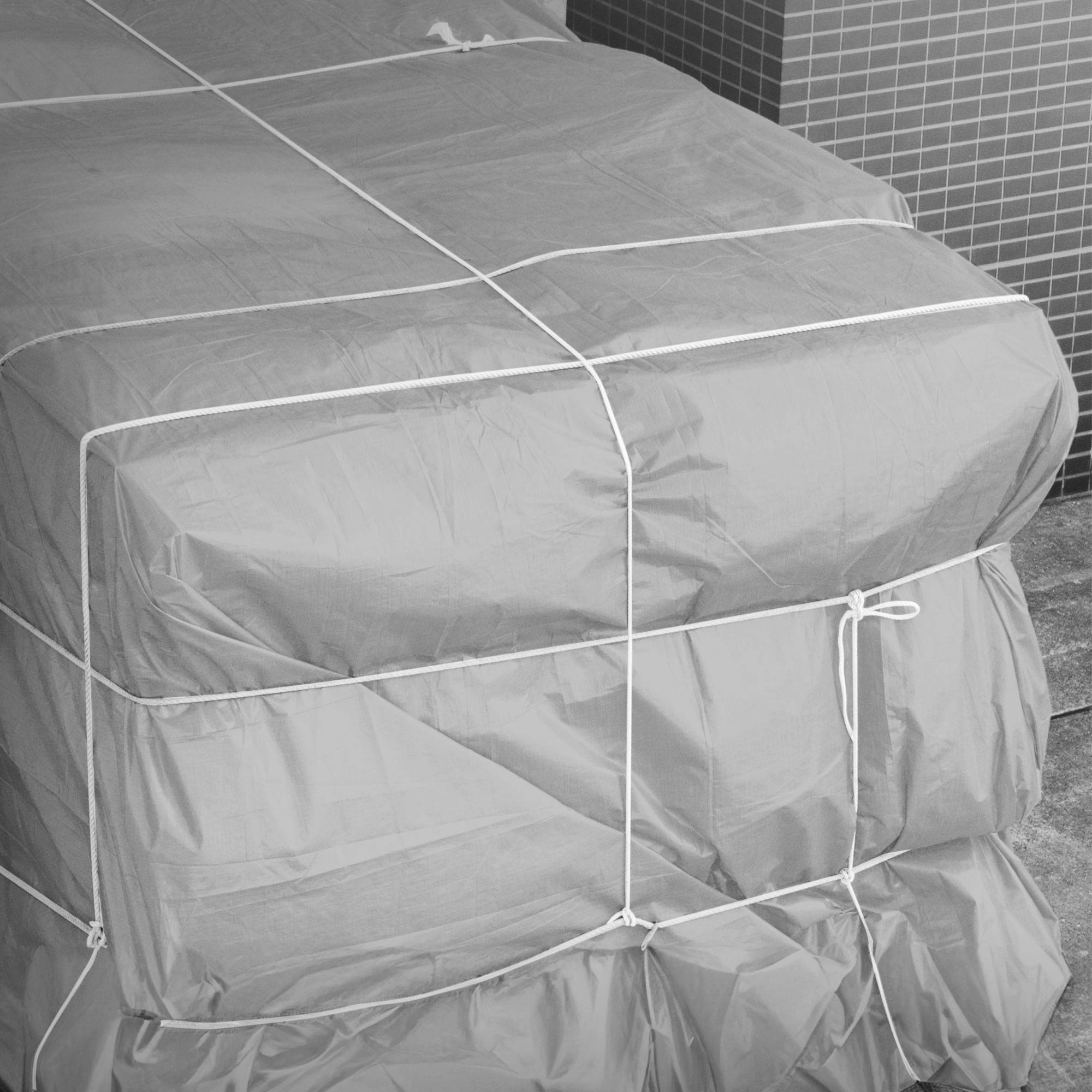 Ecd-Germany - Bâche de Protection Premium avec Œillets + 10 Crochets, 5x3m 15m², 650g/m², Grise, Tissu PVC, Indéchirable, Imperméable - Imagen 8