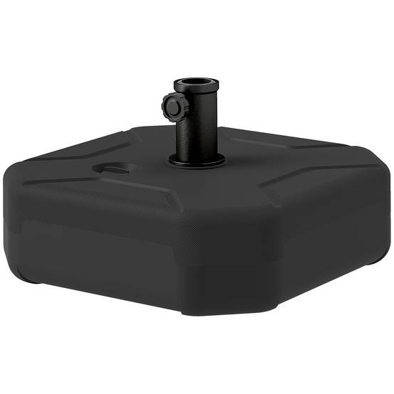 Outsunny - Pied de parasol Remplissable jusqu'à 25 kg avec Sable 20kg avec Eau - pour mât de Ø 38-48 mm - 45 x 45 x 25 cm - noir - Outsunny - Image 5