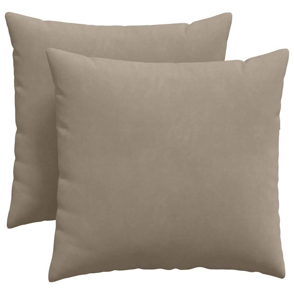 Coussin monobloc fibre de polyester taupe  45 x 45 x 18 cm  - Prolenta premium p323.6 - Image 1
