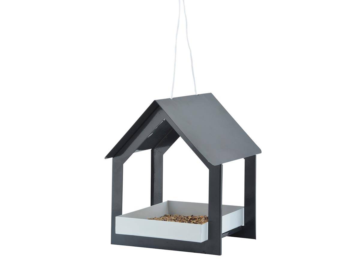 Esschert Design - Mangeoire suspendue anthracite/blanc - Esschert Design