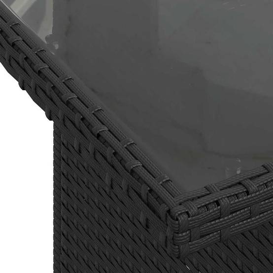 Salon de jardin poly rotin 10 places modulable avec table réglable Noir – ComfortXL Outdoor Living - Image 9