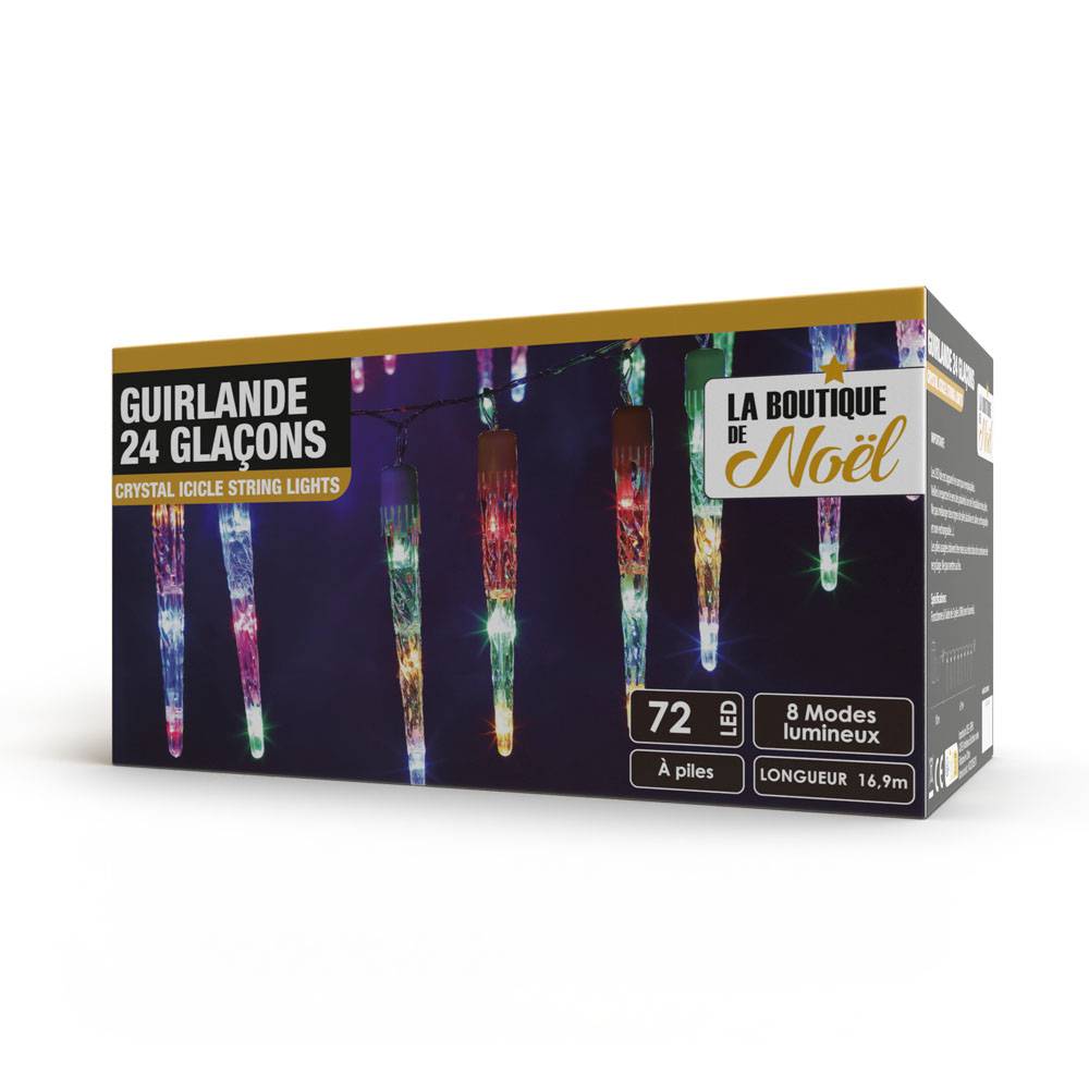 Guirlande glaçon stalactite  Noir - Imagen 1