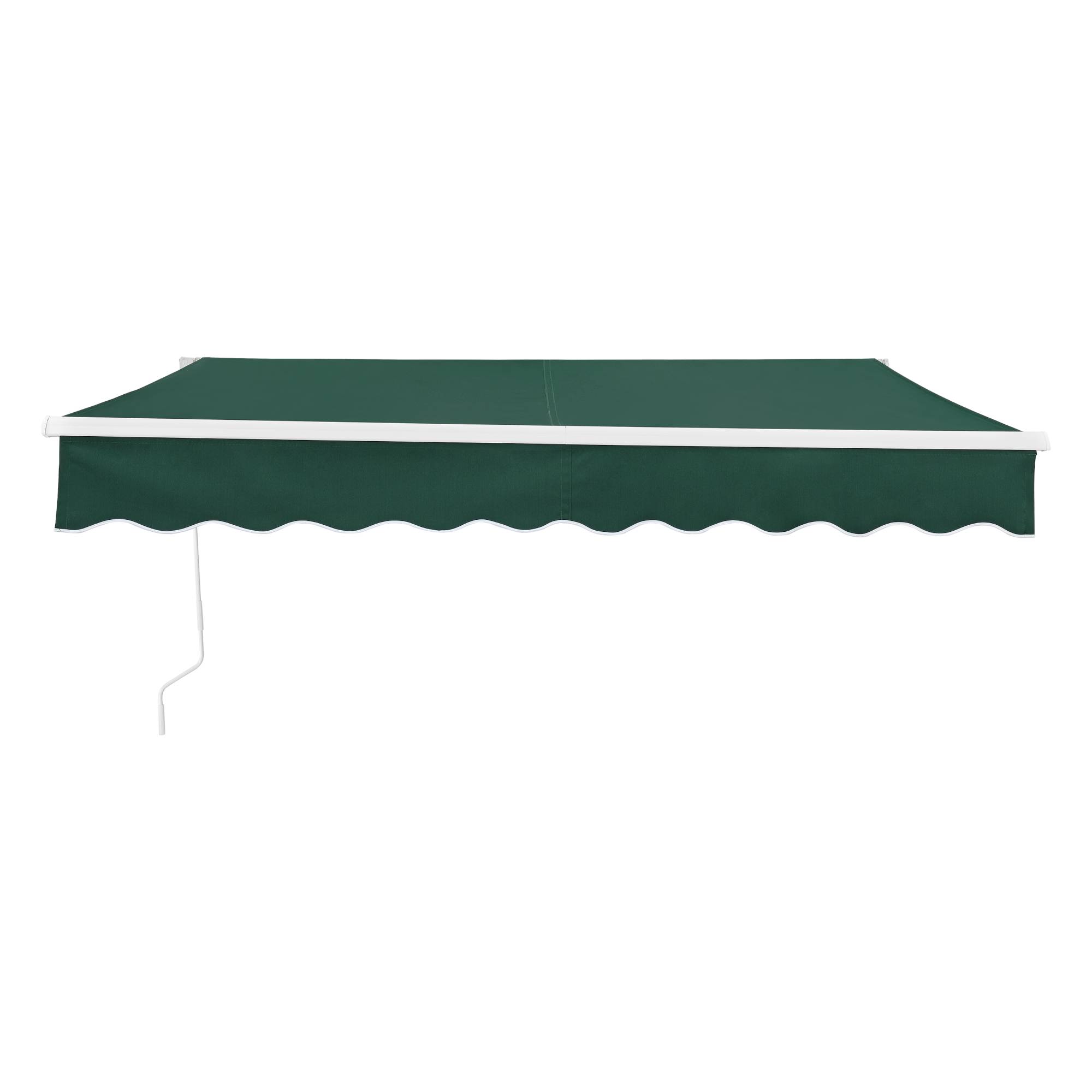 Store Banne Bitonto avec Manivelle 300 x 250 cm Vert Foncé [en.casa] - Imagen 5