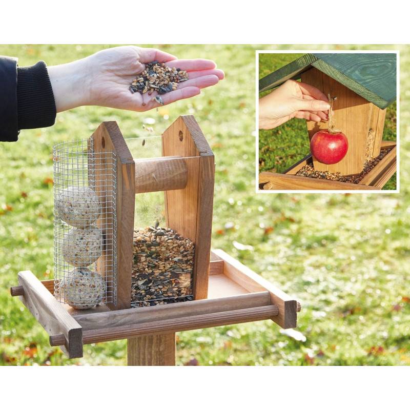 Mangeoire oiseaux exterieur pour oiseaux sauvage avec support modele-Super oiseau - Image 5