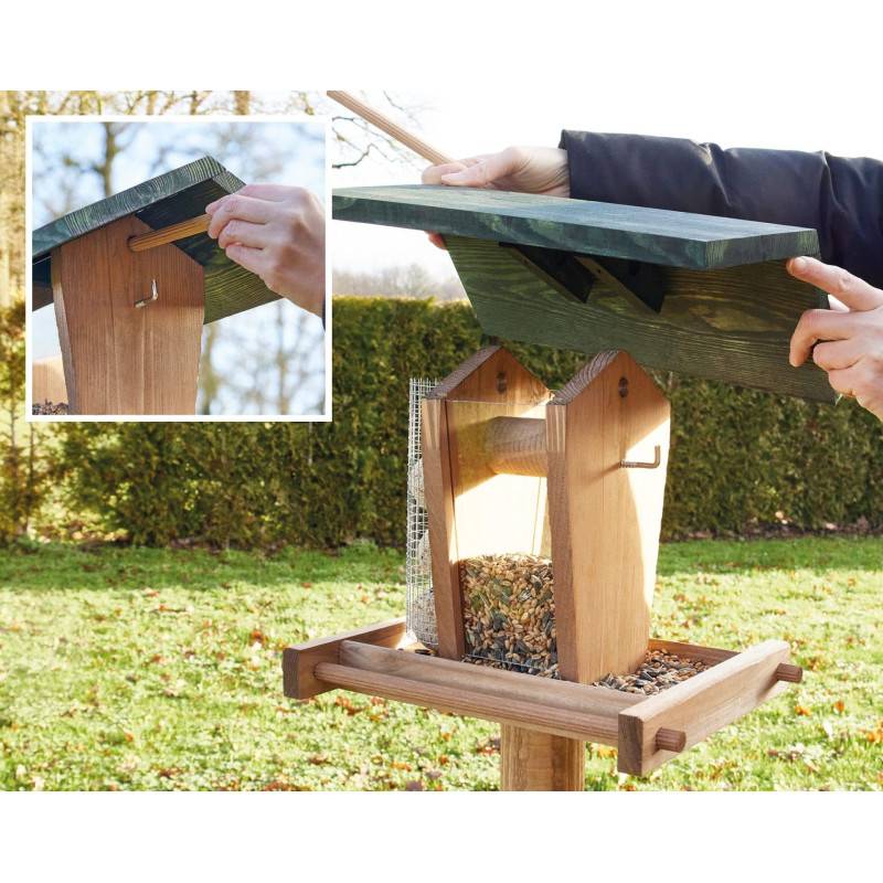 Mangeoire oiseaux exterieur pour oiseaux sauvage avec support modele-Super oiseau - Image 4