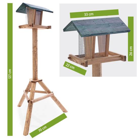 Mangeoire oiseaux exterieur pour oiseaux sauvage avec support modele-Super oiseau - Image 2