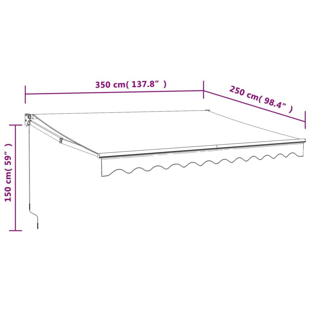 Prolenta Premium - Store banne  Piak Orange  3,5 X 2,5 - P87210O - Image 9