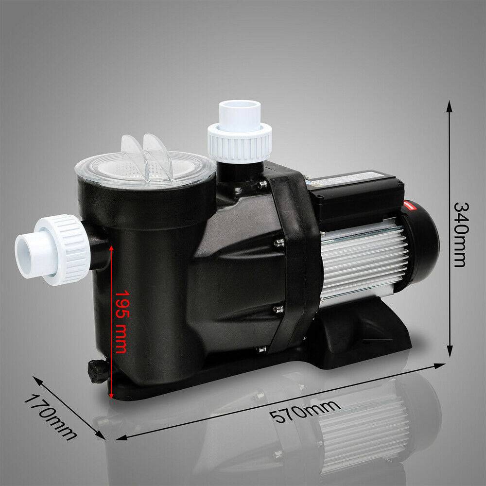 Helloshop26 - Pompe piscine 33600l/h 1500 watts pompe filtration circulation eau pool - Imagen 4