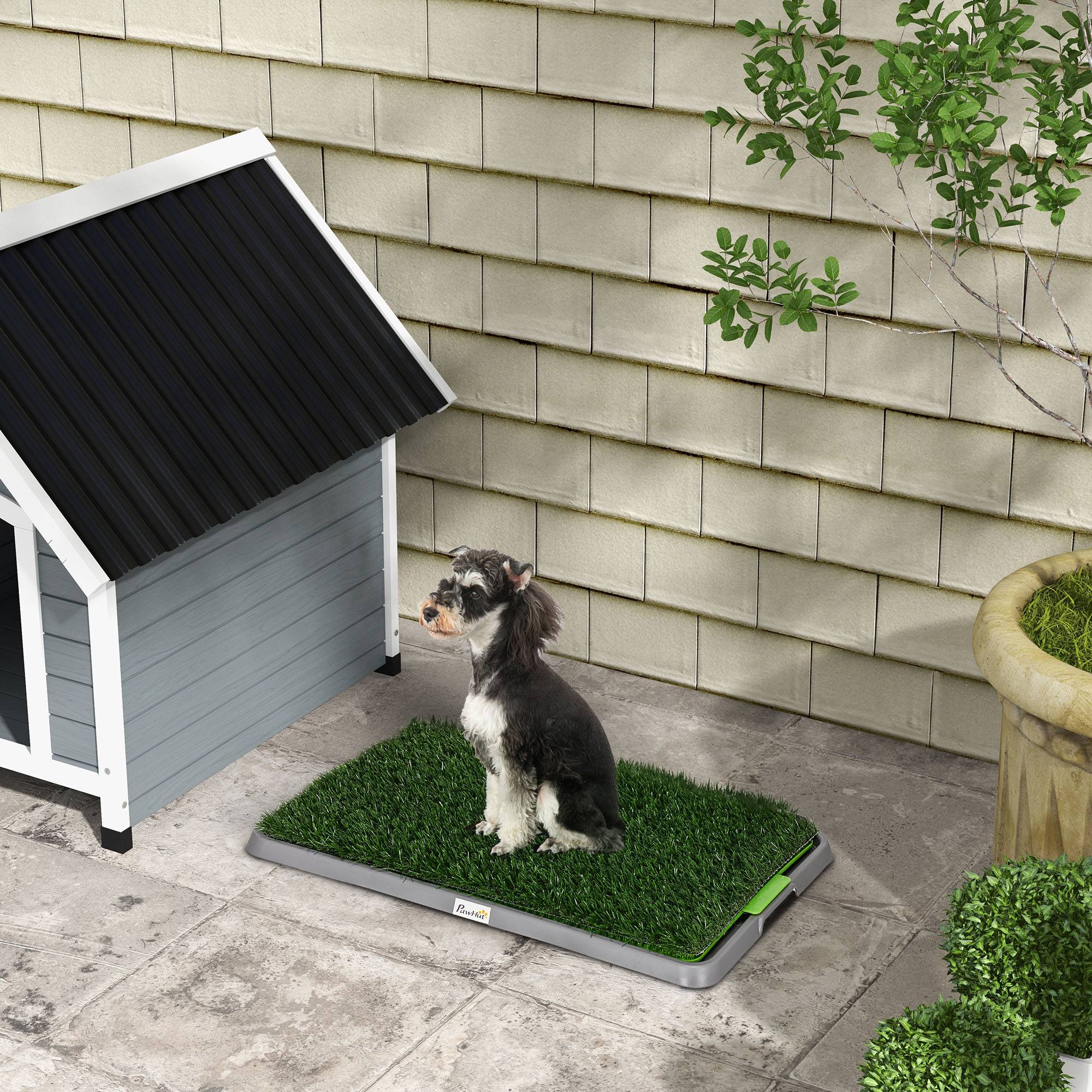 Toilettes Chien Gazon Artificiel Intérieur Apprentissage Propreté 67x41cm - ComfortXL Pet Living - Image 1