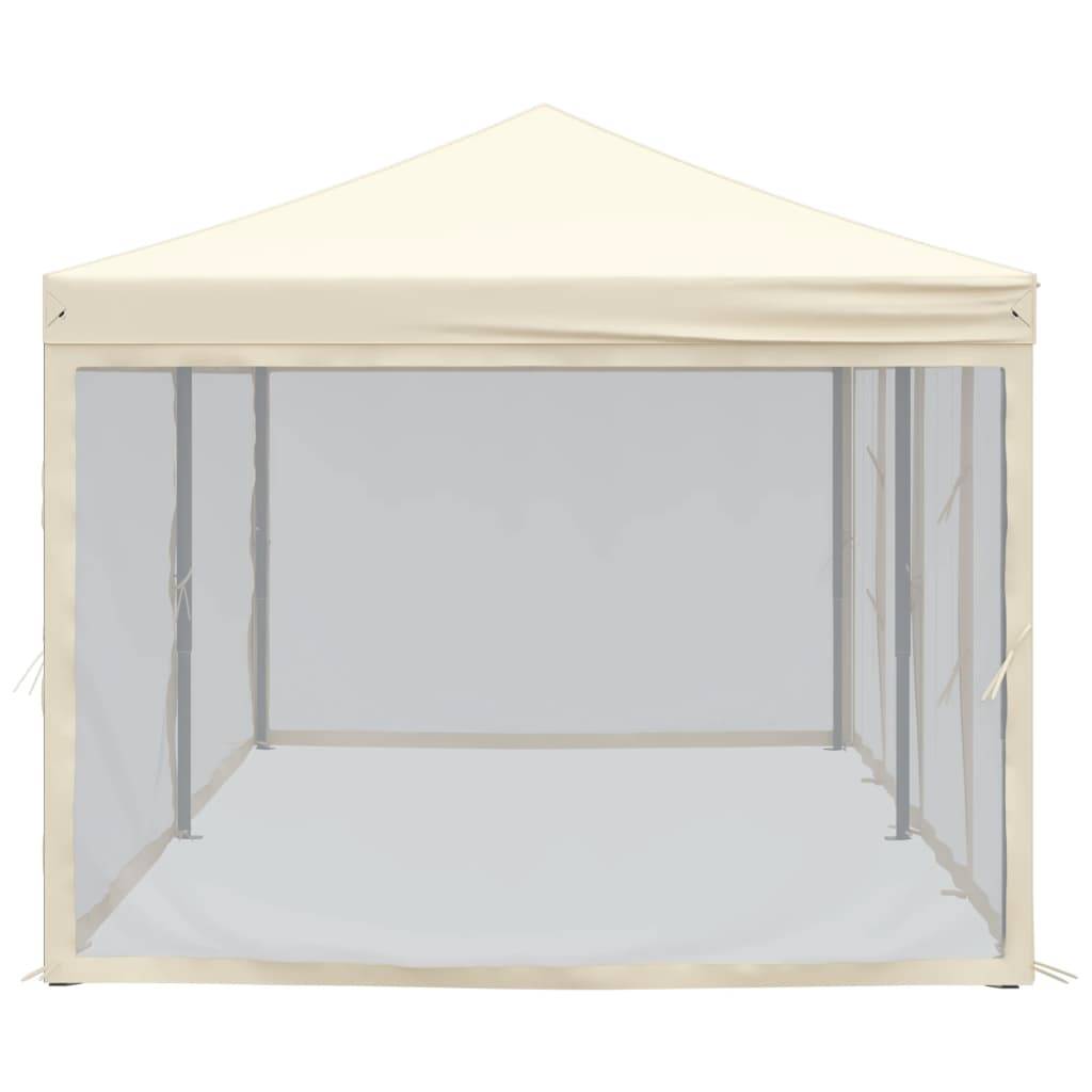 ComfortXL - Tente de Réception Pliante Acier Tissu Polyester avec Murs Anti-UV pour Fête Crème 3x6 m – ComfortXL Outdoor Living - Image 4