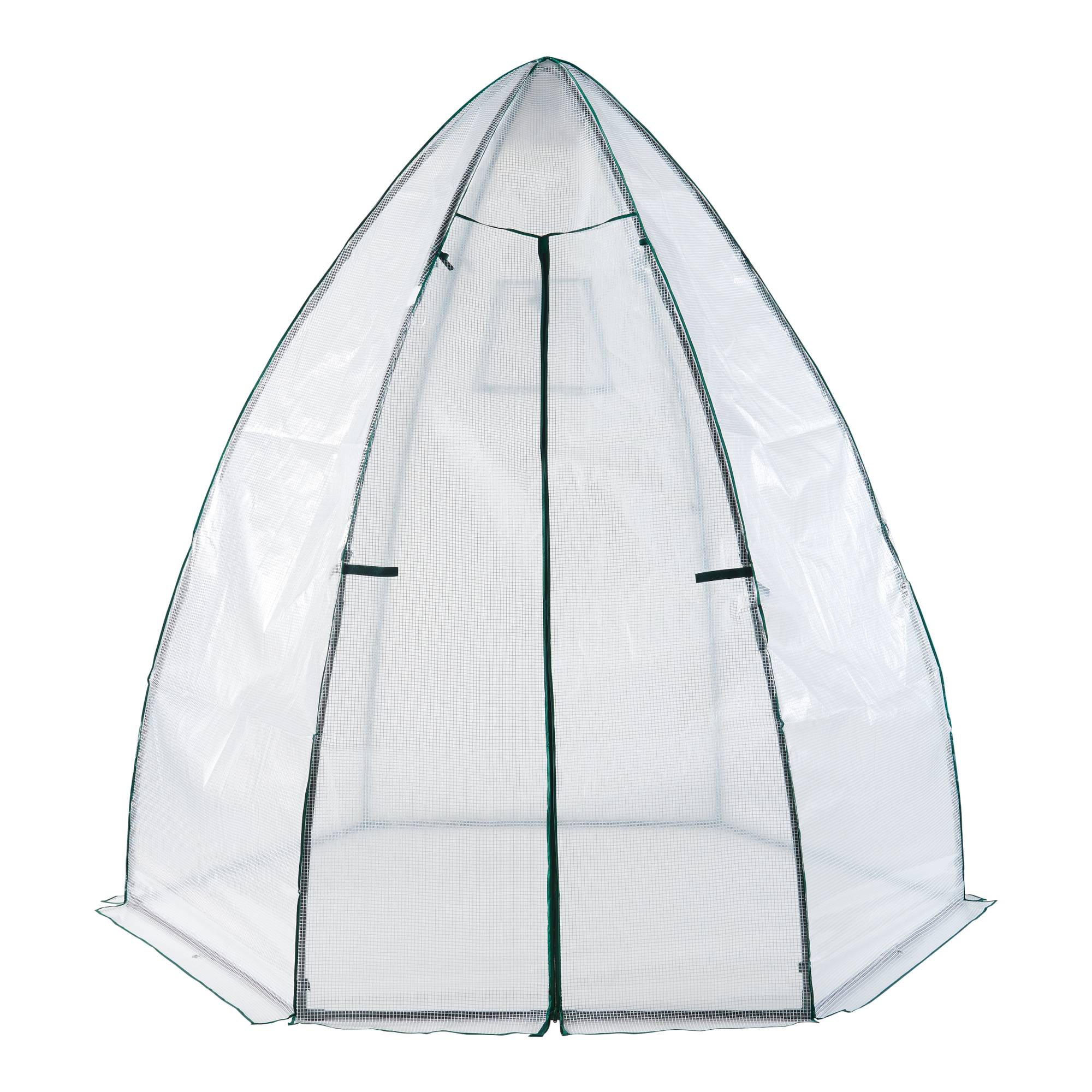 Serre de jardin Hunze 200 x 240 cm blanc vert [en.casa] - Imagen 1