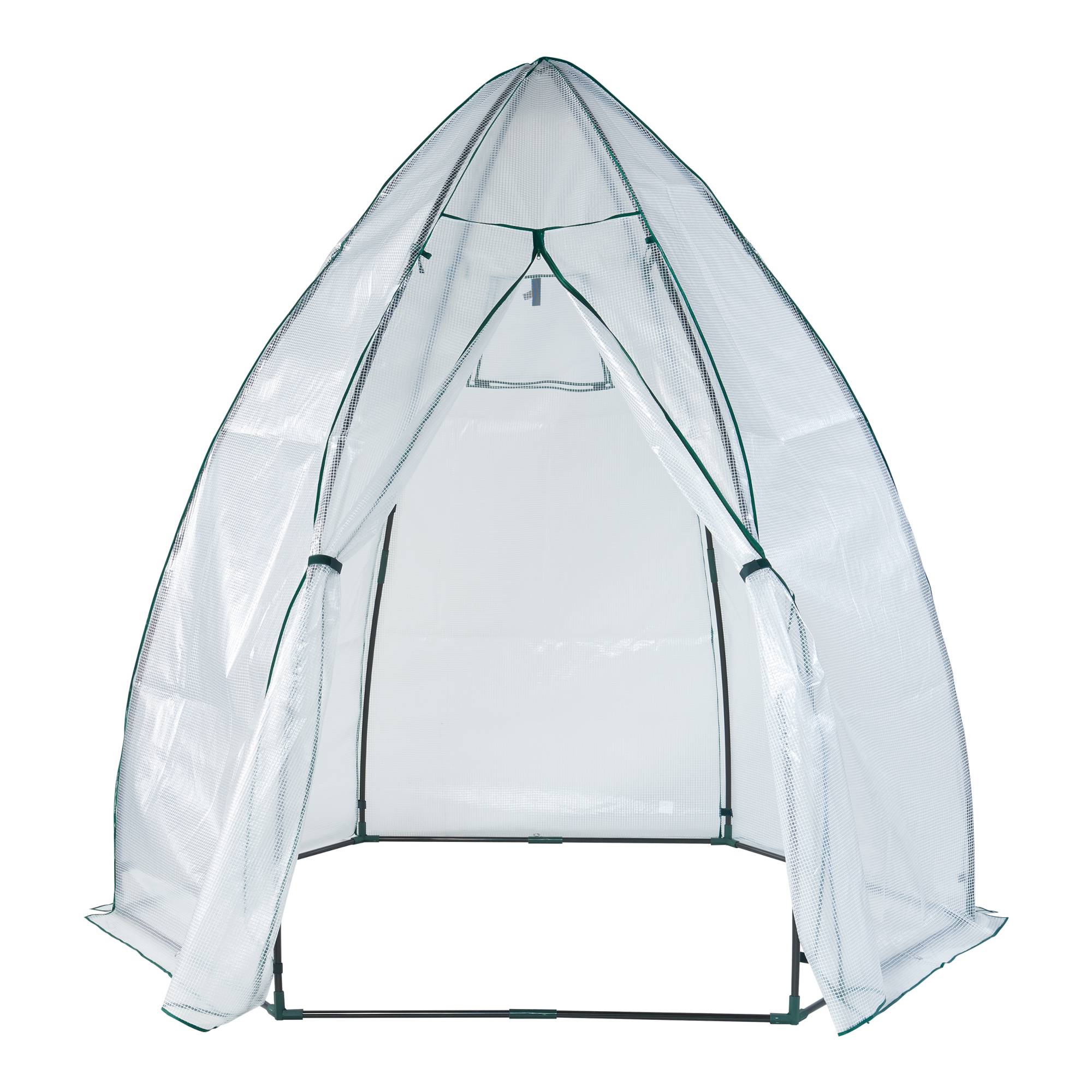 Serre de jardin Hunze 200 x 240 cm blanc vert [en.casa] - Imagen 5