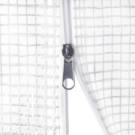 Serre Tunnel Jardin Acier Galvanisé 12m² Protection Cultures Blanc - ComfortXL Outdoor Living - Image 10