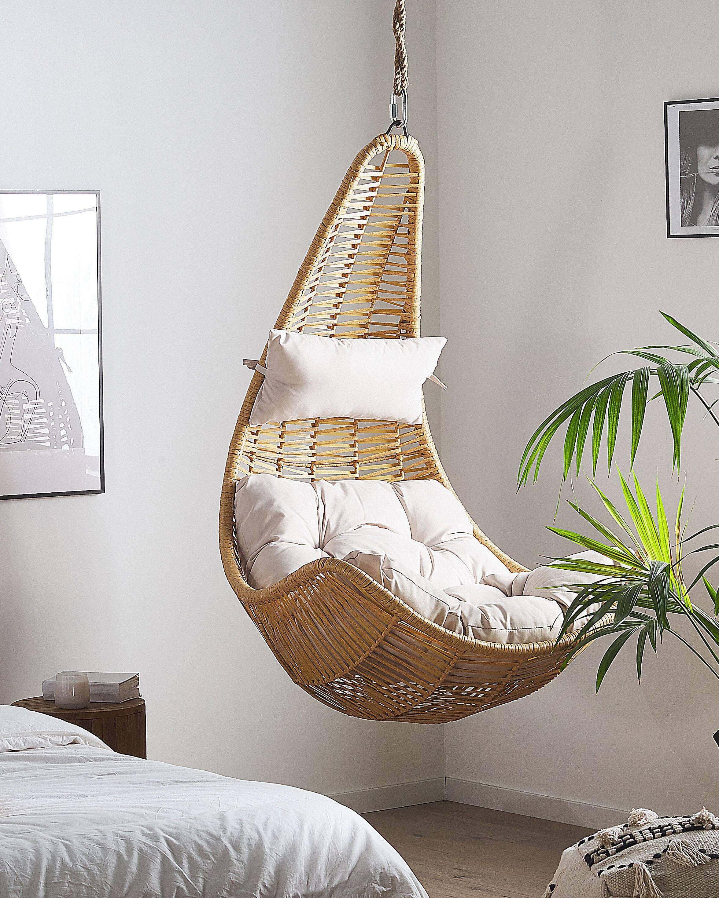 Beliani - Chaise porte-à-faux Polyrotin Naturel ATRI II - Beliani - Imagen 1