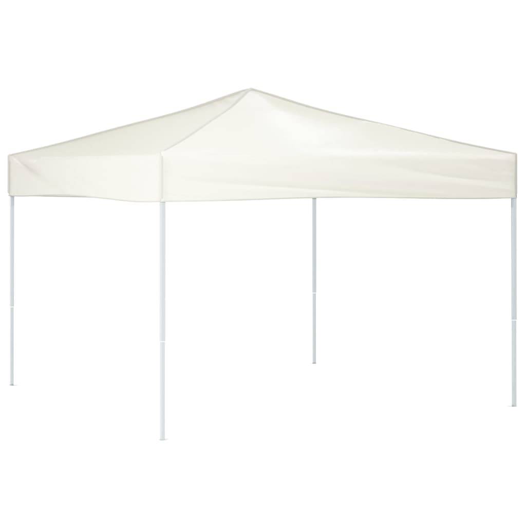ComfortXL - Tente de Réception Pliante Acier Abri de Jardin Protection Solaire pour Fête Crème 3x3 m – ComfortXL Outdoor Living - Image 2