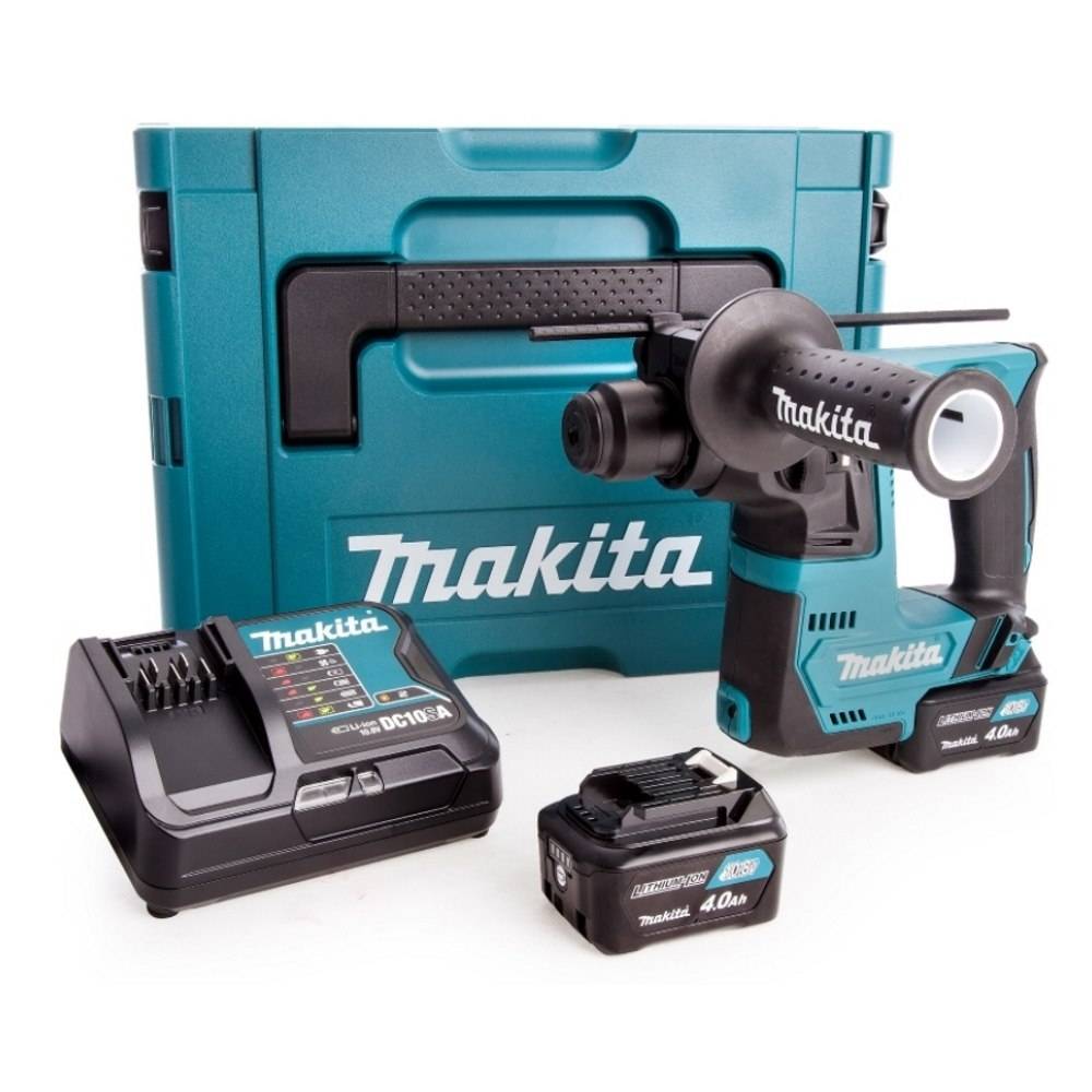 Makita - Perforateur SDS-Plus 12 V CXT 14 mm - MAKITA - 2 batteries 4Ah - chargeur, MAKPAC - HR140DSMJ - Imagen 1