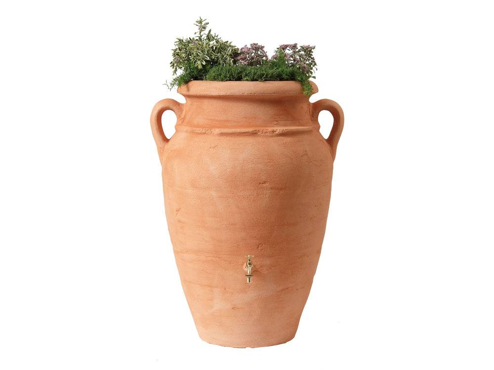 Garantia - Kit Amphore Antik - Bac à Plantes + Collecteur + Robinet - 360 L Terracotta -garantia - Image 1