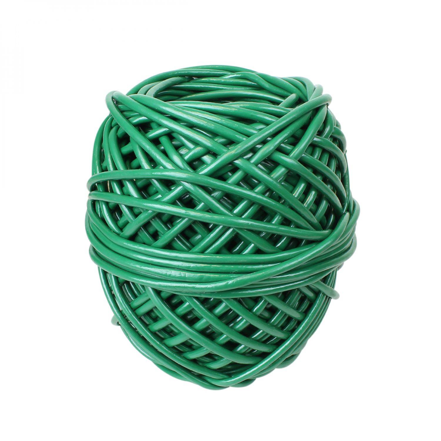 Linxor - Bobine de lien de tuteurage, tube creux antigel en PVC, pour plantes et arbustes d'intérieur ou extérieur - Diam 4,5 mm x 100 m - Vert - Linxor - Imagen 1