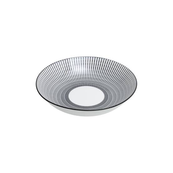 Service de Table 18 Pièces "Lunis" 27cm Noir & Blanc - Image 5