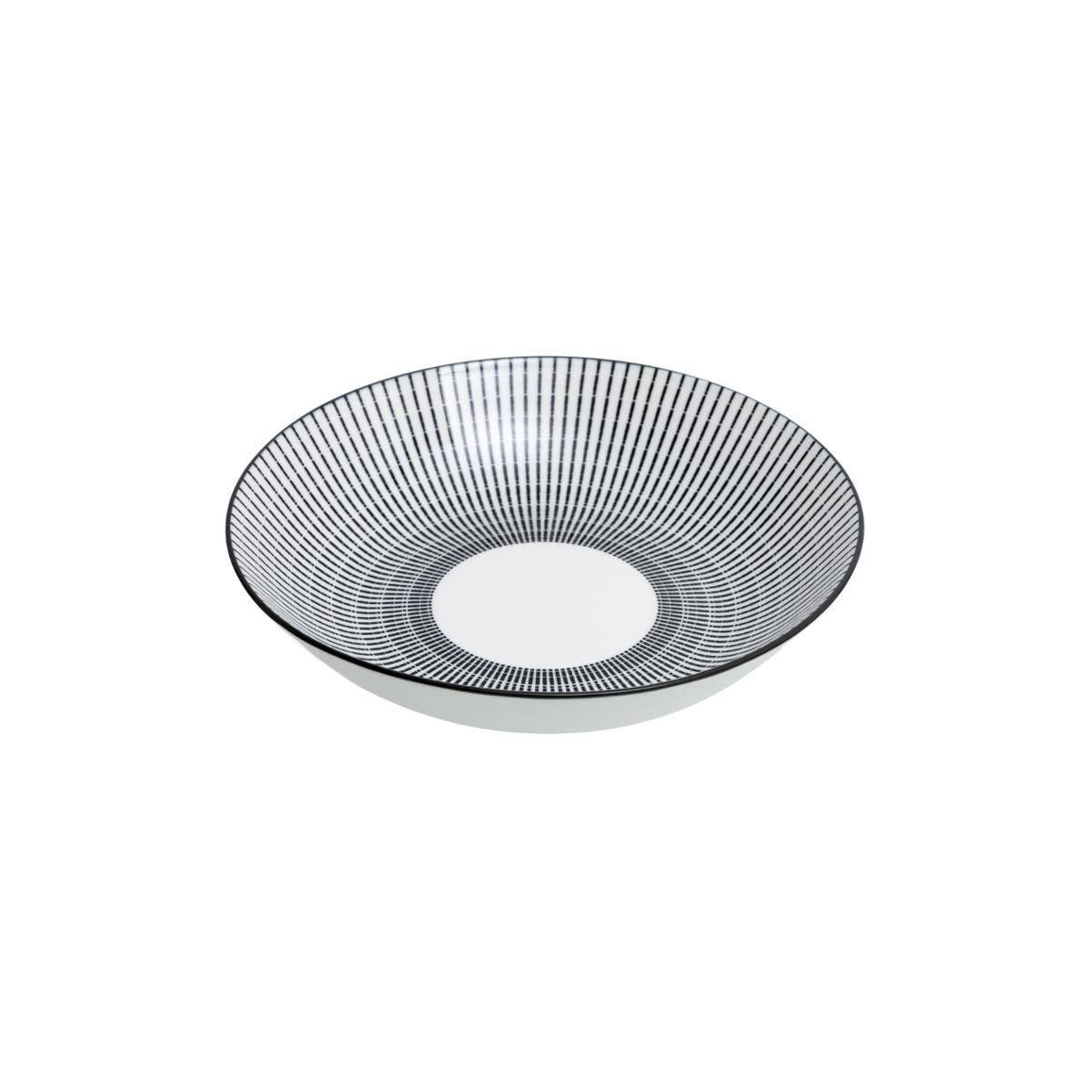 Service de Table 18 Pièces "Lunis" 27cm Noir & Blanc - Image 5