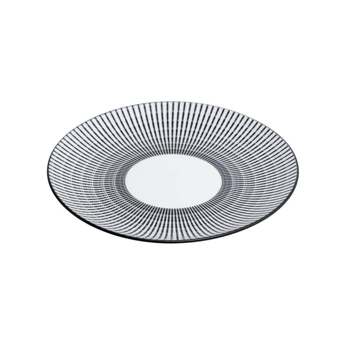 Service de Table 18 Pièces "Lunis" 27cm Noir & Blanc - Image 4