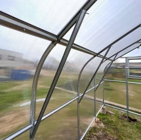 Serre KLASIKA*DROP 30m2, 2,5m x 12m, 4 mm avec revêtement en polycarbonate - Image 8