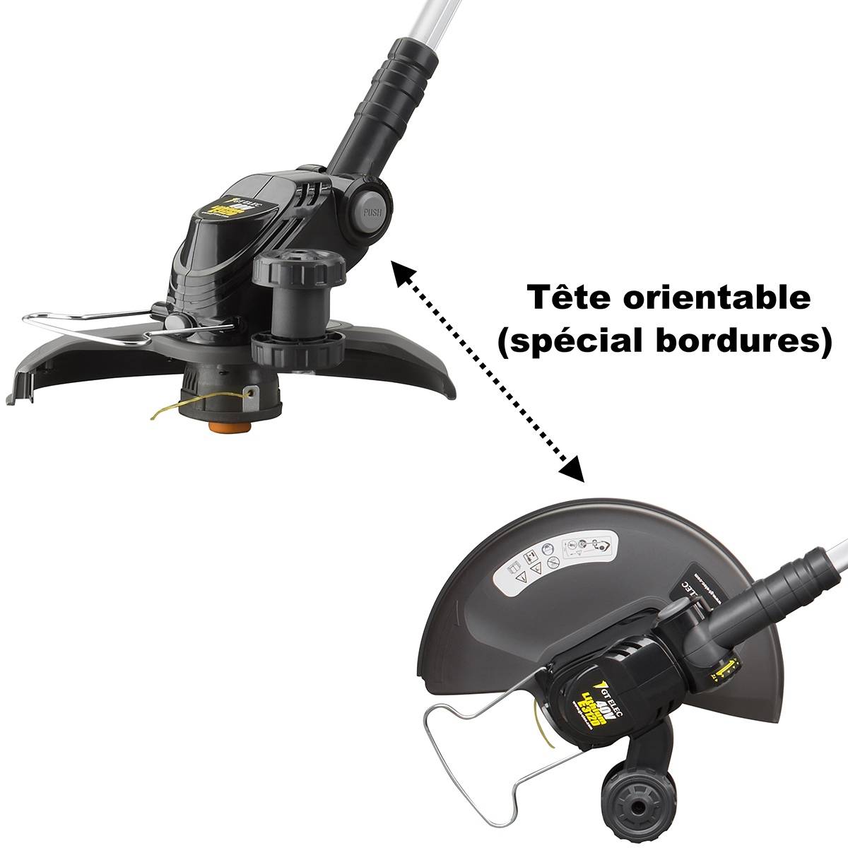 Gt Elec - Coupe bordure sans fil à batterie, 40 V, GT ELEC + batterie 4 Ah + chargeur - GT ELEC - Imagen 3
