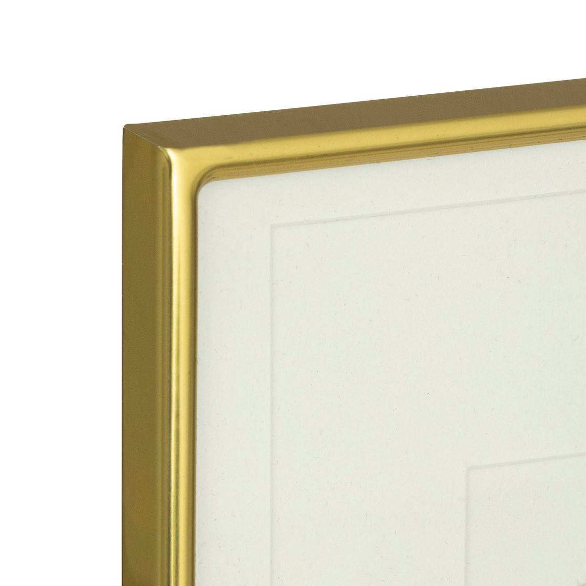 Cadre photo 4 tailles d'insert en métal doré à poser ou à susprendre 20 x 25 cm - Imagen 2