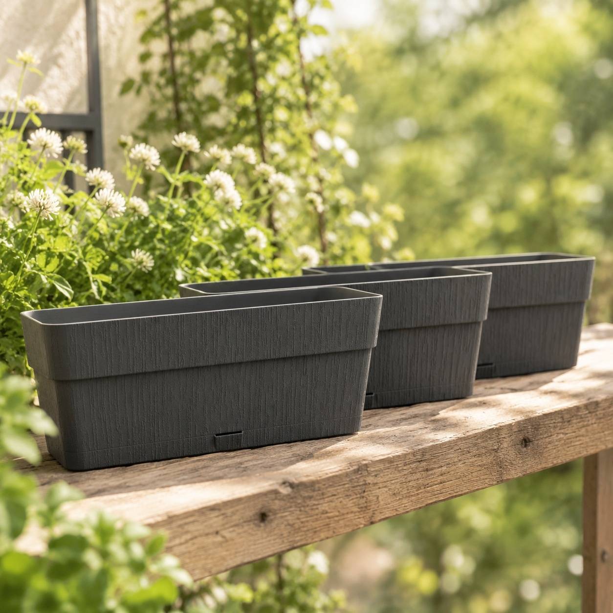 Lot de 3 Cachets Plastique Résistants Arrosage Automatique pour Balcon Fenêtre Plantes Herbes - Image 2