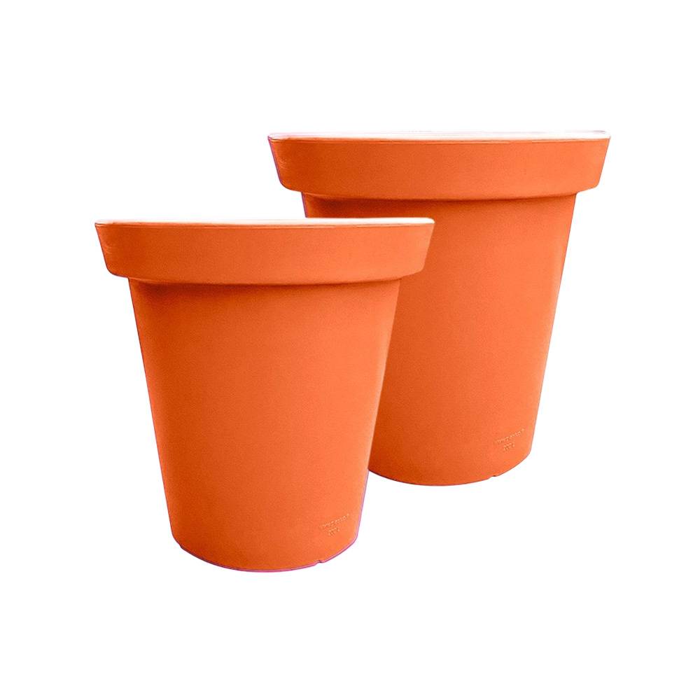 Plast'Up Rotomoulage - Pot de fleurs rond xxl delight 75l- lot de 2