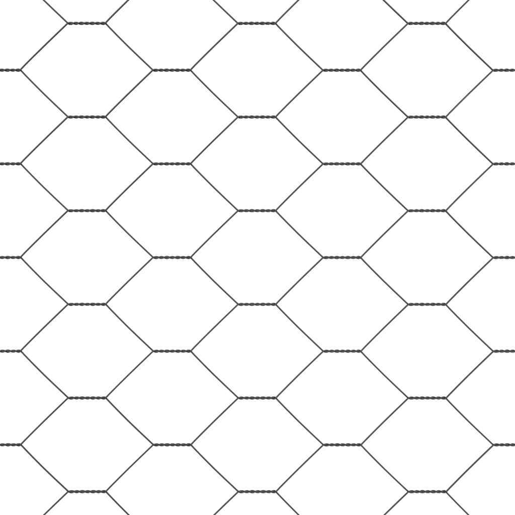 Clôture hexagonale PVC Gris 10 x 0.5 m, Poids :1.1kg - PANGIVO - Image 7