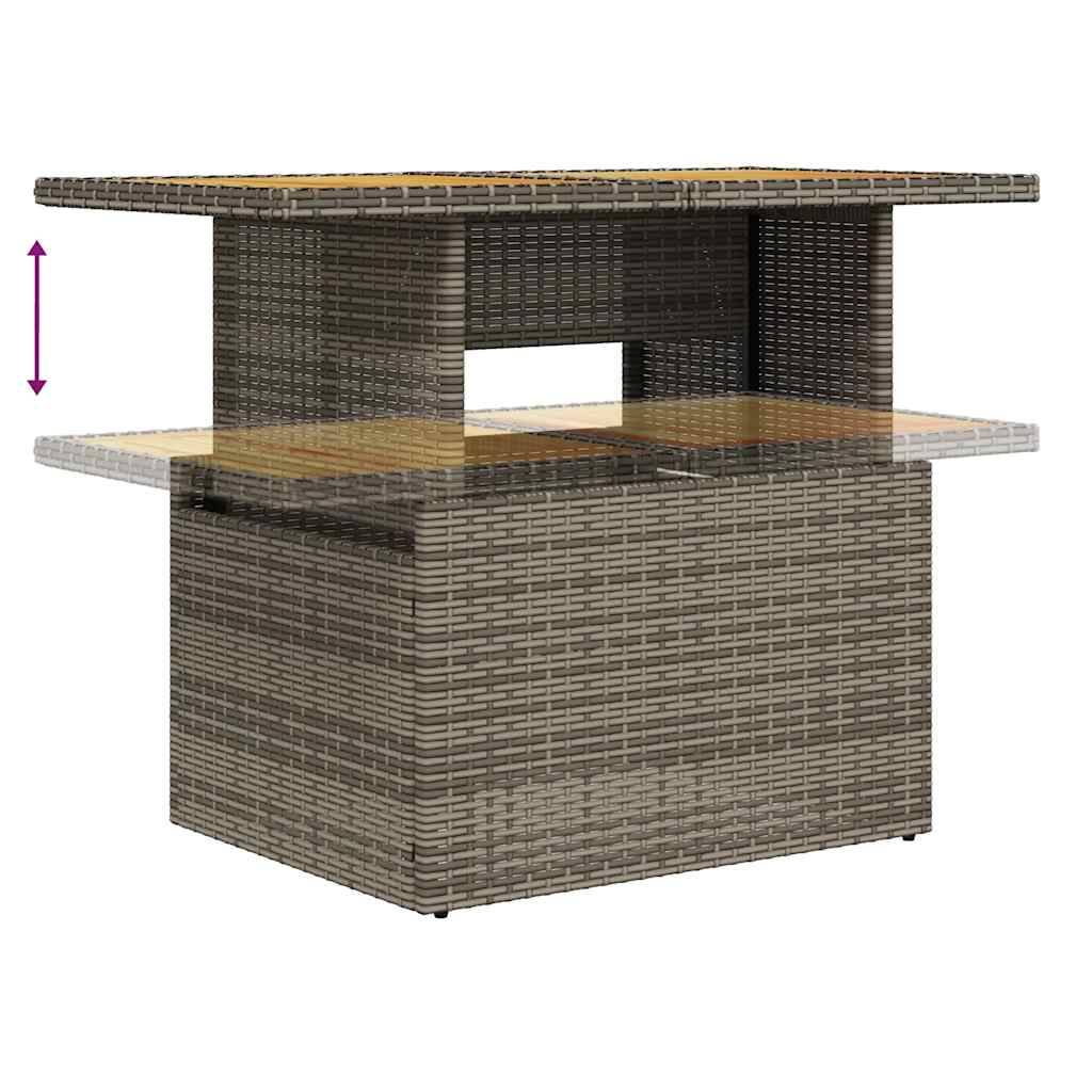 ComfortXL - Très grand salon de jardin 10 pcs résine tressée avec table haute et rangements Gris – ComfortXL Outdoor Living - Image 10