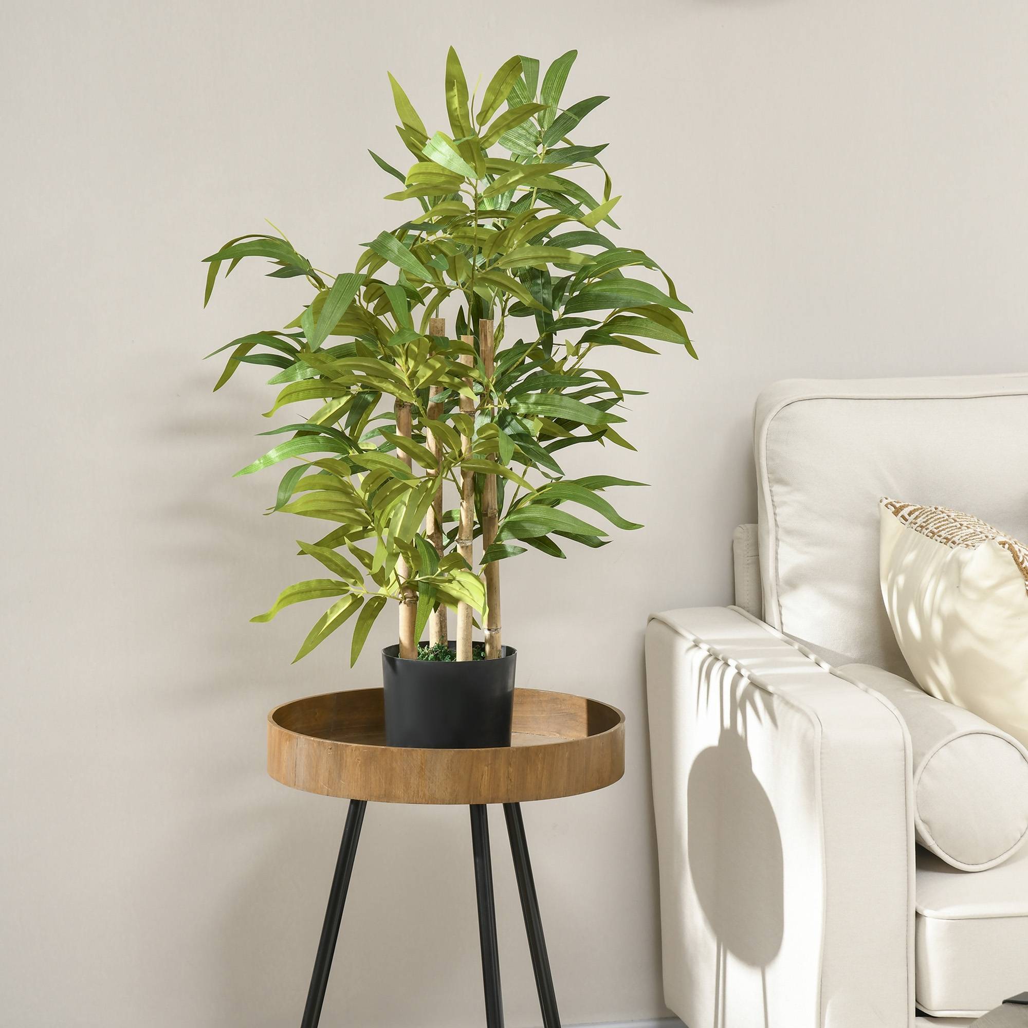 Bambou artificiel plastique vert 15 x 15 x 60 cm - PANGIVO - Image 3