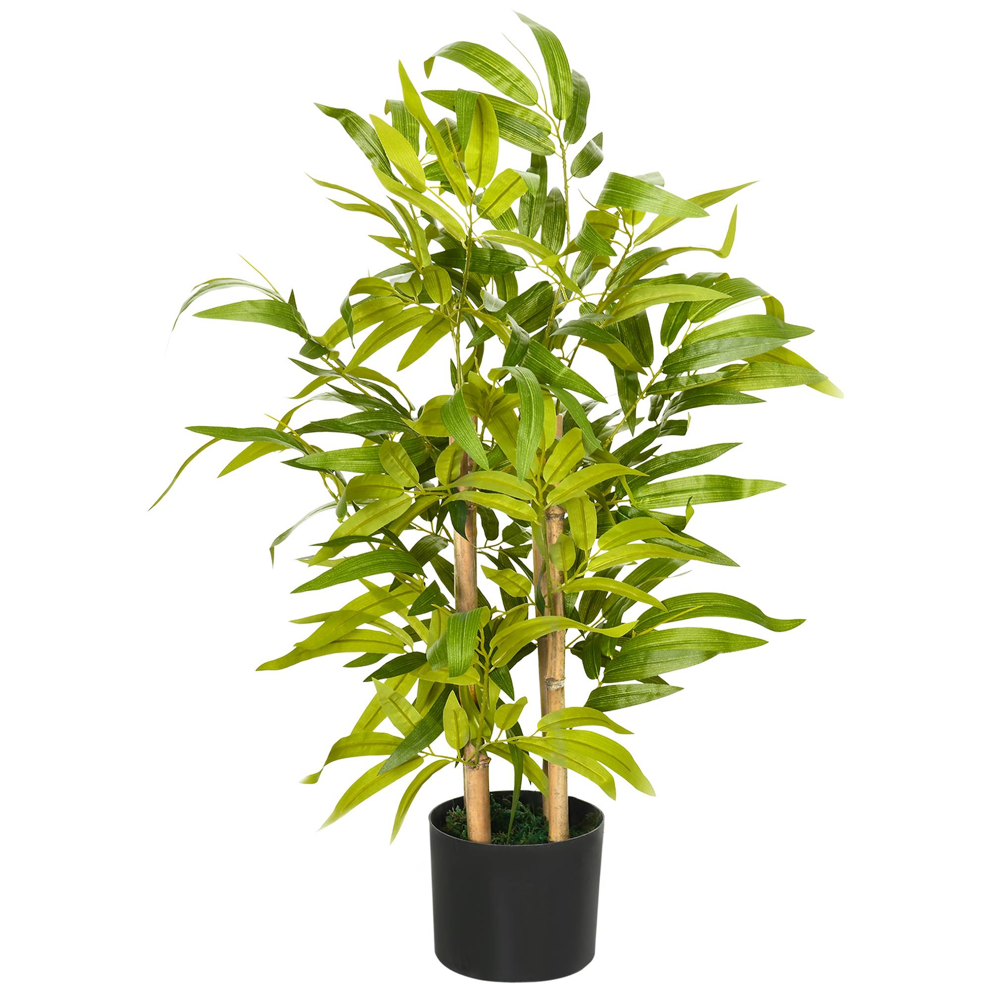 Bambou artificiel plastique vert 15 x 15 x 60 cm - PANGIVO - Image 2