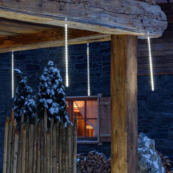Lotti - Stalactites lumineux LED effet chute de neige 50CM par 10 glaçons blanc froid Lotti - Imagen 5