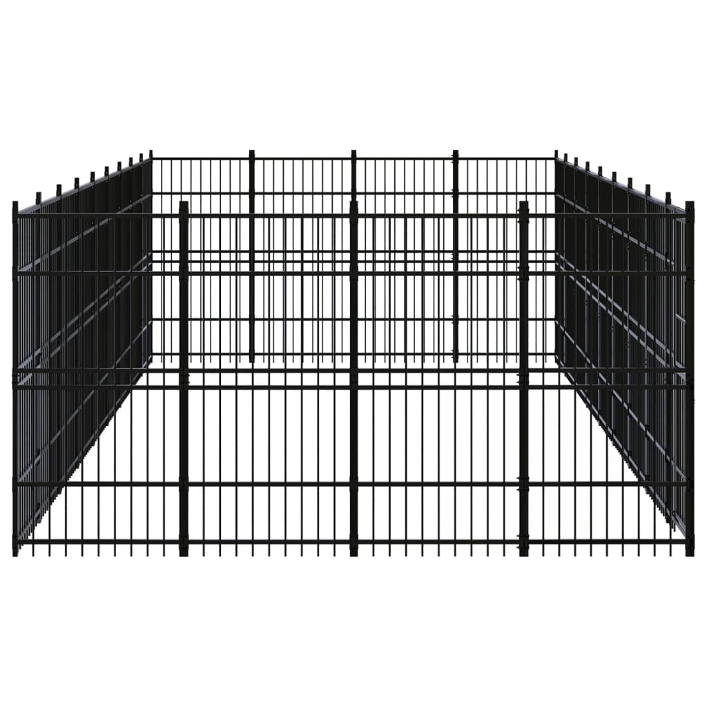 Vidaxl - Chenil D'Extérieur Pour Chiens Acier 33,18 M² - vidaXL - Imagen 3