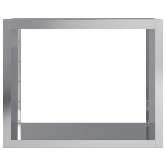 Range-bûches acier galvanisé anti-rouille pour bois de chauffage 100x80 cm – ComfortXL Outdoor Living - Image 4