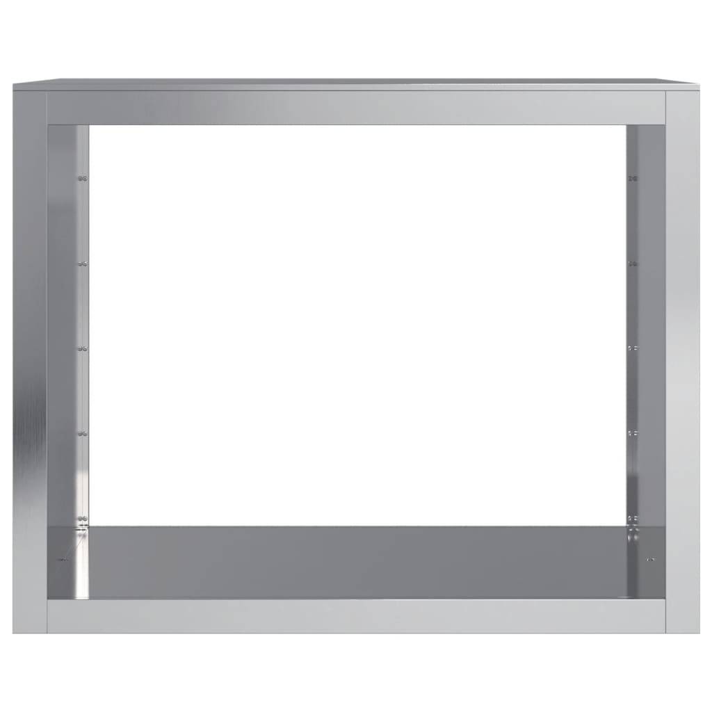 Range-bûches acier galvanisé anti-rouille pour bois de chauffage 100x80 cm – ComfortXL Outdoor Living - Image 4