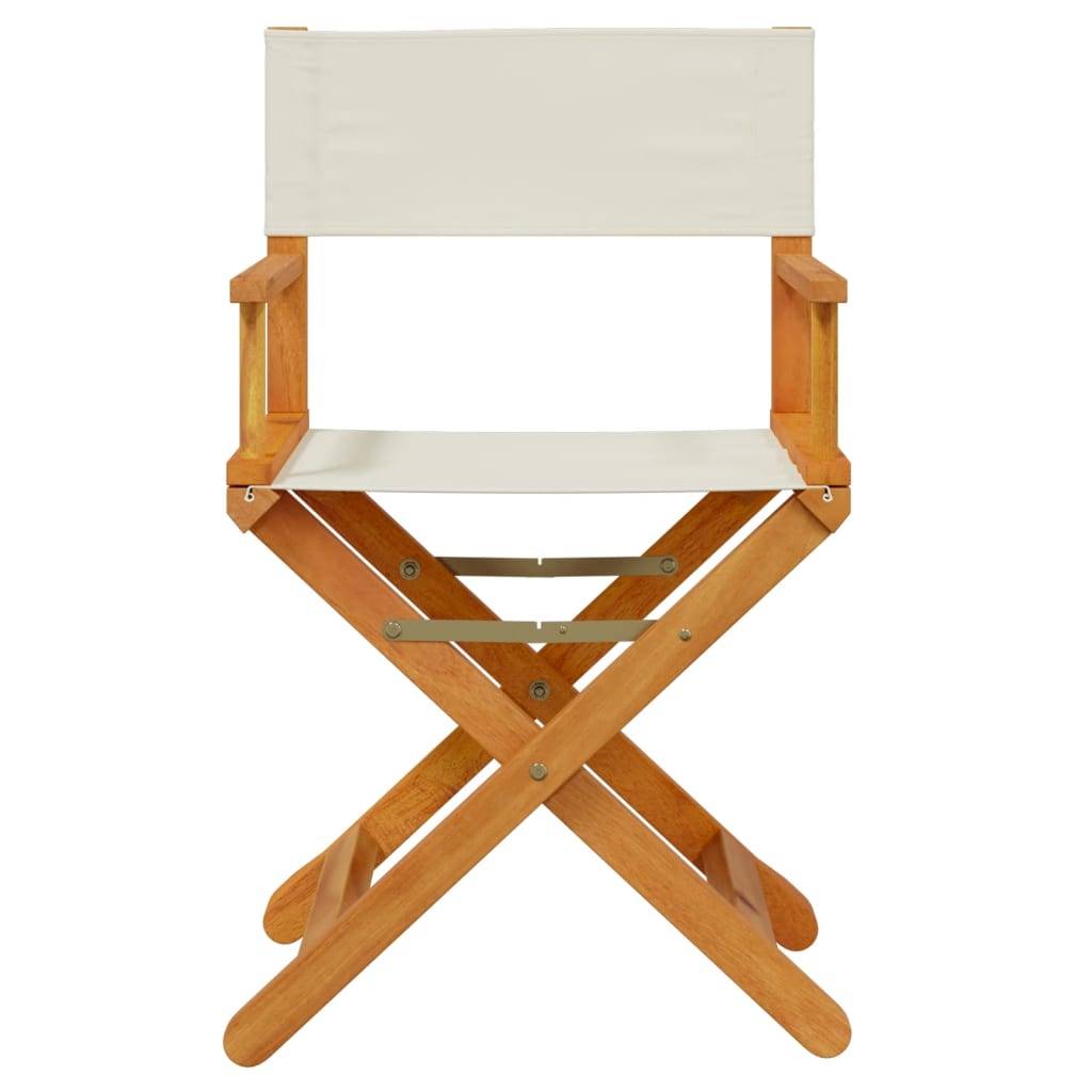 Lot de 4 Chaises de jardin pliables - Chaises d'extérieur - Chaise pliante de jardin blanc crème tissu - Image 3