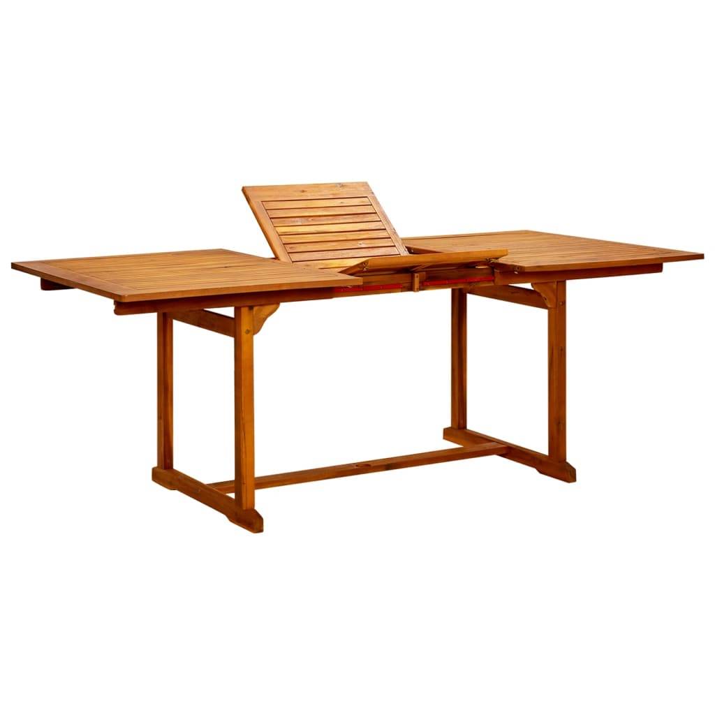 ComfortXL - Table de Jardin Extensible 150-200cm en Bois d'Acacia Massif Finition Huilée – ComfortXL Outdoor Living - Image 1