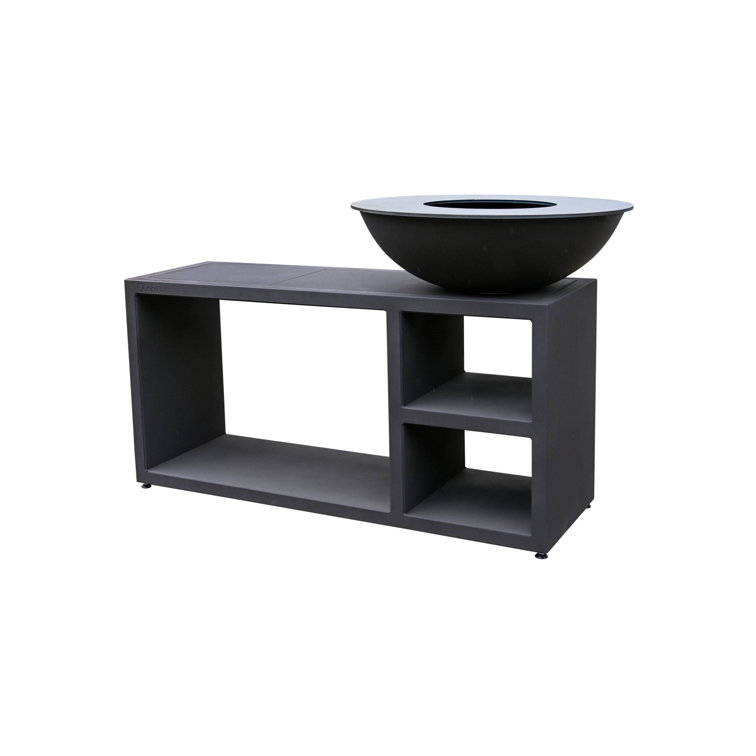 Quoco - Brasero Piatto Tavolo Medium Noir Ø84 - Quoco - Image 2