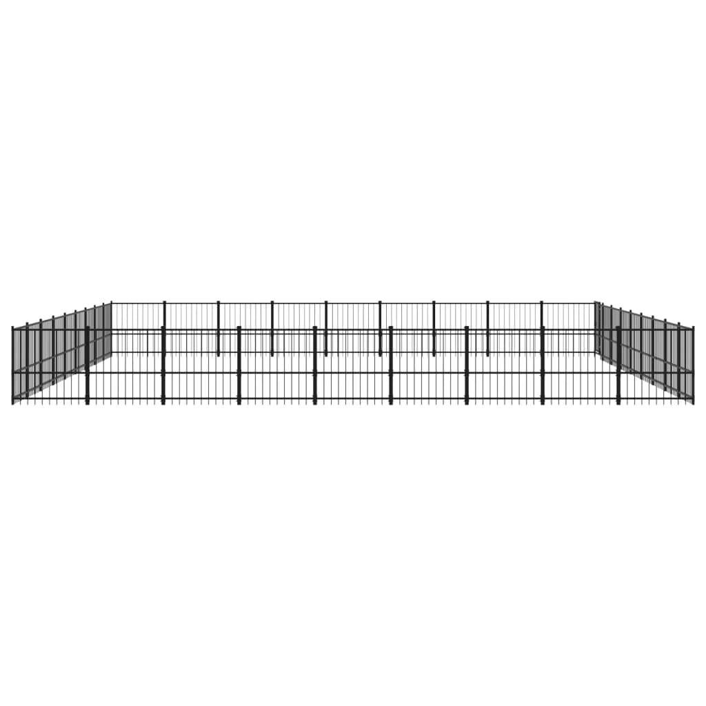 Vidaxl - Chenil d'extérieur pour chiens Acier 76,21 m² vidaXL 3124660 - Imagen 5
