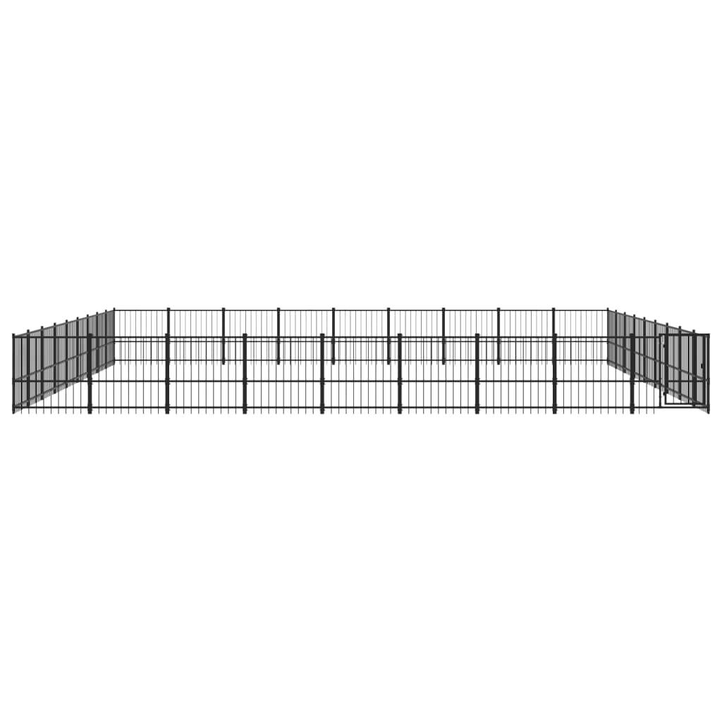Vidaxl - Chenil d'extérieur pour chiens Acier 76,21 m² vidaXL 3124660 - Imagen 6
