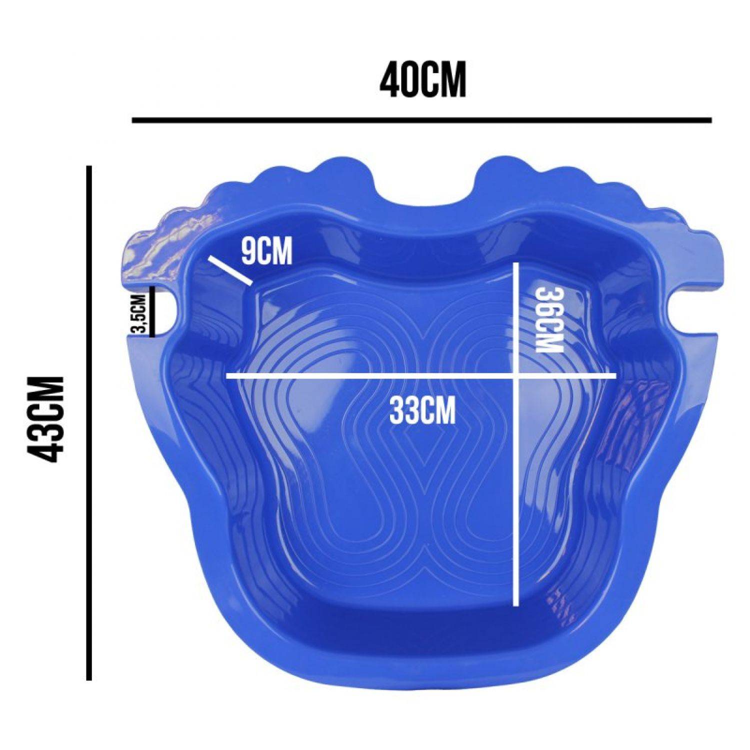 Linxor - Pédiluve bleu avec fond antidérapant et accroche échelle pour piscine hors sol - Linxor - Imagen 2