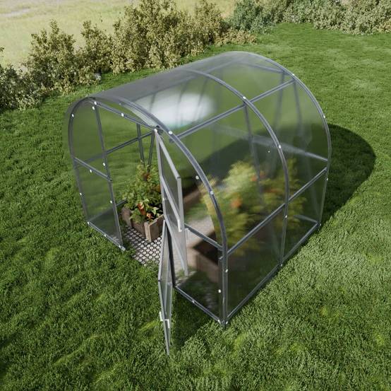 Serre KLASIKA BALTIC LT 3 x 2 m (6 m²), 4 mm avec revêtement en polycarbonate - Image 1